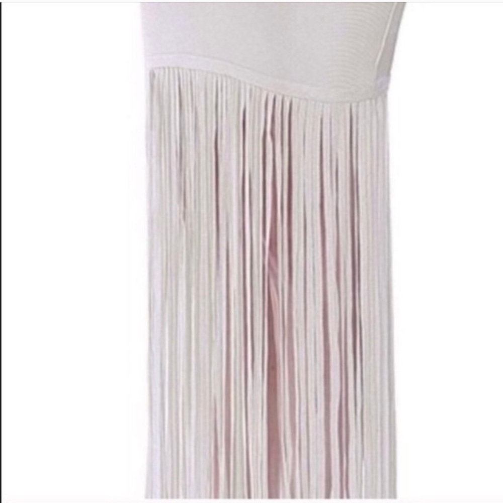 New! Clearance 🔥Sexy Tight Whit Bandage Maxi Fringe Skirt - Picture 8 of 9